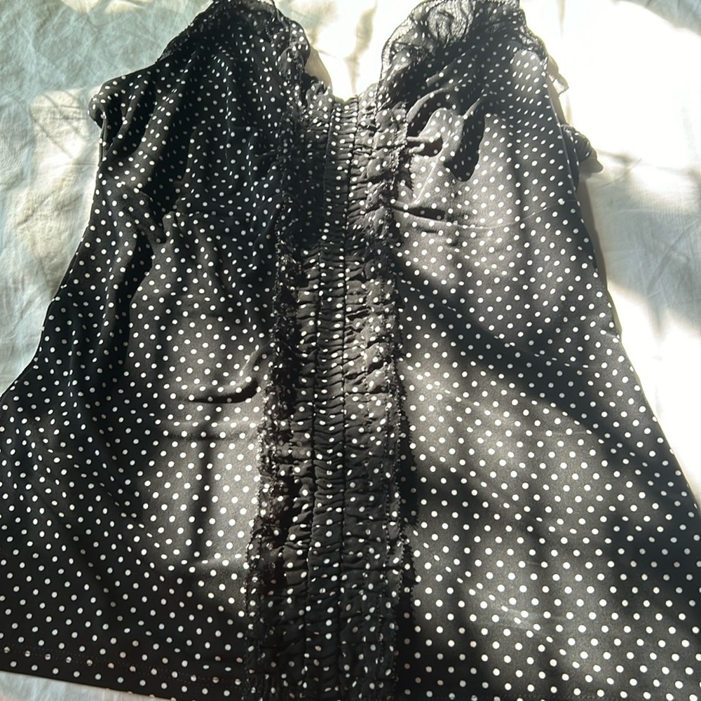 White House|Black Market, Size M, Polka Dot, Fabric from Vietnam, never worn